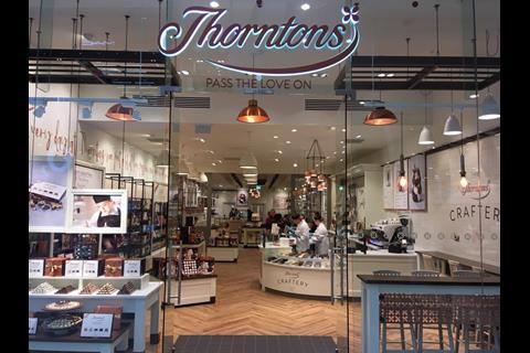 Thorntons has opened the doors to a new concept store at Intu Derby, featuring the strap line 'Pass the Love On.'